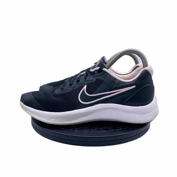 Nike Star Runner Size 5.5youth 7womens 005318 Black Pink Gym Running Sneakers - Picture 1 of 9